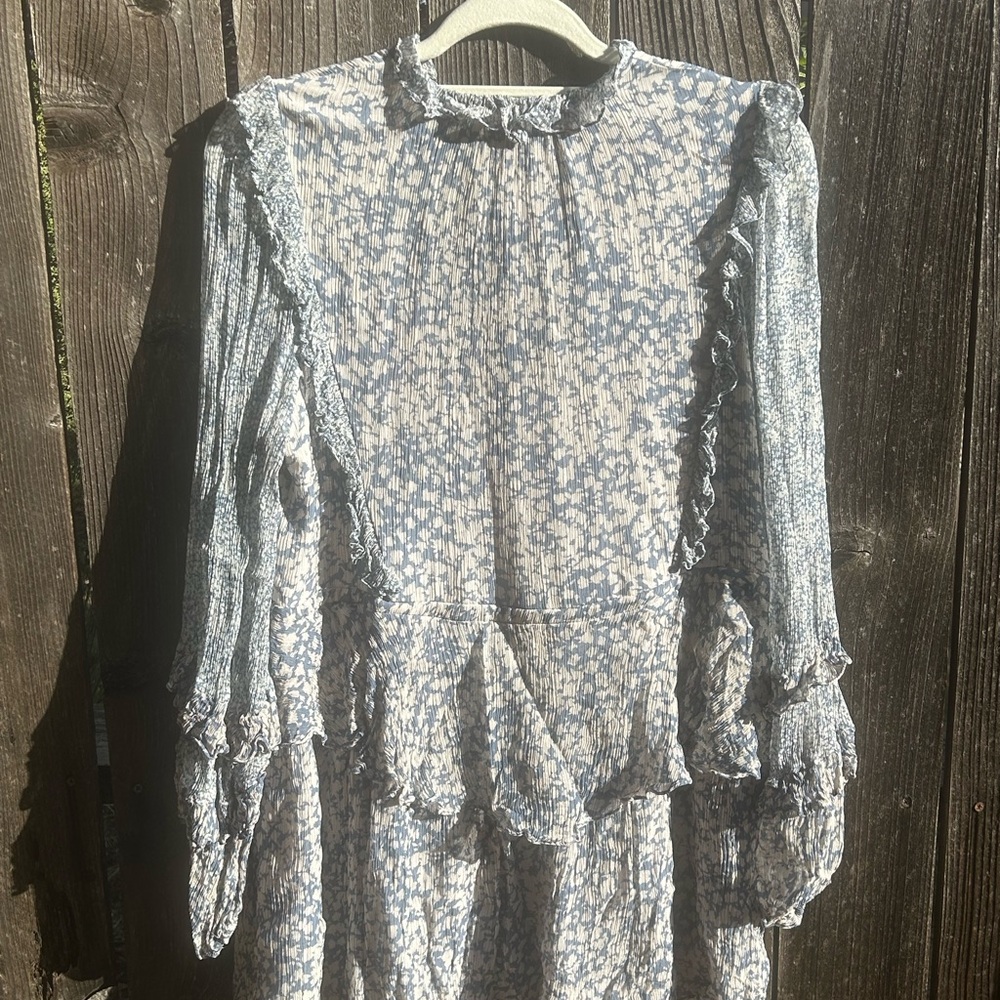 245. Shona Joy Emilia Dress Blue US 6 - Picture 3 of 5